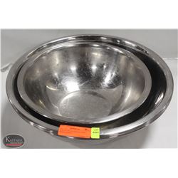 K28) BAILIFF SEIZURE LOT OF 6 STAINLESS STEEL MIXING BOWLS