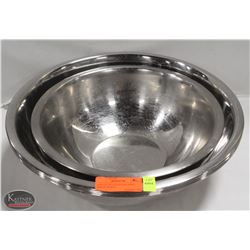 K28) BAILIFF SEIZURE LOT OF 6 STAINLESS STEEL MIXING BOWLS