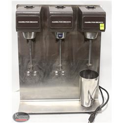 HAMILTON BEACH TRIPLE MILKSHAKE MIXER