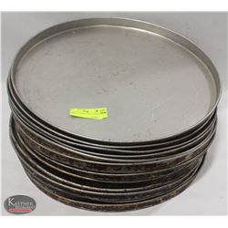 LOT OF 12 EXTRA-LARGE 18" PIZZA PANS