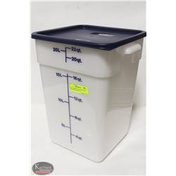 NEW CAMBRO 22QT SQUARE DRY INGREDIENT BIN W/ LID
