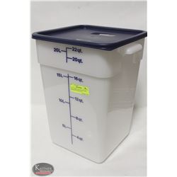 NEW CAMBRO 22QT SQUARE DRY INGREDIENT BIN W/ LID