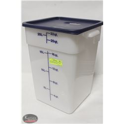 NEW CAMBRO 22QT SQUARE DRY INGREDIENT BIN W/ LID