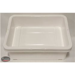 LOT OF 2 NEW 5" DEEP TOTE BOXES / BUS PANS