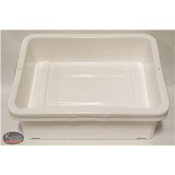 LOT OF 2 NEW 5" DEEP TOTE BOXES / BUS PANS