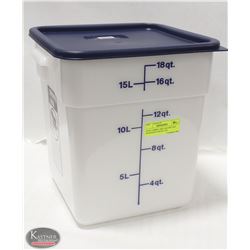 NEW CAMBRO 18QT SQUARE DRY INGREDIENT BIN W/ LID