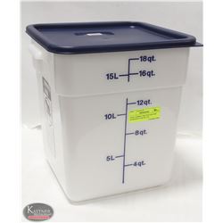 NEW CAMBRO 18QT SQUARE DRY INGREDIENT BIN W/ LID