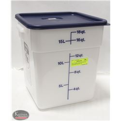 NEW CAMBRO 18QT SQUARE DRY INGREDIENT BIN W/ LID