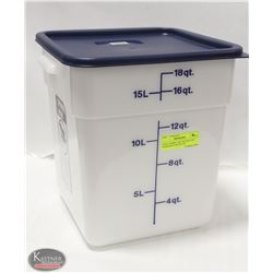 NEW CAMBRO 18QT SQUARE DRY INGREDIENT BIN W/ LID