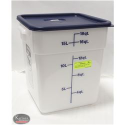 NEW CAMBRO 18QT SQUARE DRY INGREDIENT BIN W/ LID
