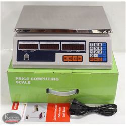 PRICE COMPUTING SCALE , DISPLAY TYPE CAPACITY