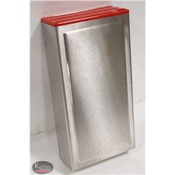 NEW 6" RED & STAINLESS STEEL KNIFE HOLDER