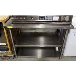 BAILIFF SEIZURE STAINLESS STEEL WORKTABLE W/ 2 UNDERSHELVES