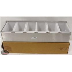 NEW JOHNSON ROSE STAINLESS STEEL CONDIMENT SERVER