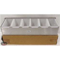 NEW JOHNSON ROSE STAINLESS STEEL CONDIMENT SERVER