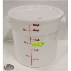 NEW CAMBRO 18QT ROUND DRY INGREDIENT BIN W/ LID