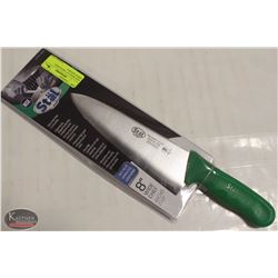 NEW WINCO 8" CHEFS KNIFE - GREEN HANDLE