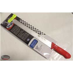 NEW WINCO 12" WAVY EDGE SLICER - RED HANDLE