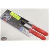 Image 1 : NEW SET OF 2 WINCO 3-1/4" PARING KNIVES - RED