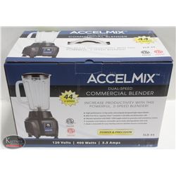 NEW ACCELMIX DUAL-SPEED 44OZ COMMERCIAL BLENDER