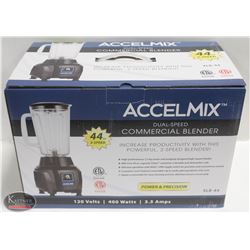 NEW ACCELMIX DUAL-SPEED 44OZ COMMERCIAL BLENDER