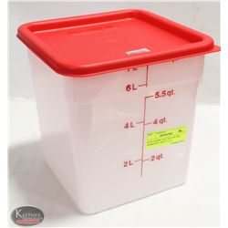 NEW CAMBRO 8QT SQUARE DRY INGREDIENT BIN W/ LID
