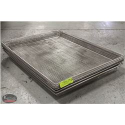 6 EXTRA LARGE HEAVY-DUTY BASKET SCREENS 20" X 26"