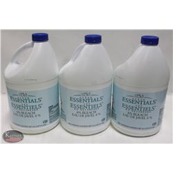 K49) BAILIFF SEIZURE LOT OF 3 - 3.6L BOTTLES OF 6% BLEACH