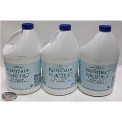 K49) BAILIFF SEIZURE LOT OF 3 - 3.6L BOTTLES OF 6% BLEACH