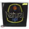 Image 1 : NATURAL LIGHT BEER BUSH AD SIGN * WORKING