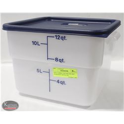 NEW CAMBRO 12QT SQUARE DRY INGREDIENT BIN W/ LID