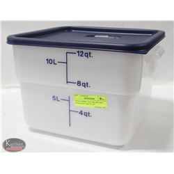 NEW CAMBRO 12QT SQUARE DRY INGREDIENT BIN W/ LID