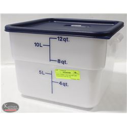 NEW CAMBRO 12QT SQUARE DRY INGREDIENT BIN W/ LID