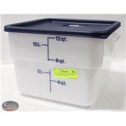 NEW CAMBRO 12QT SQUARE DRY INGREDIENT BIN W/ LID