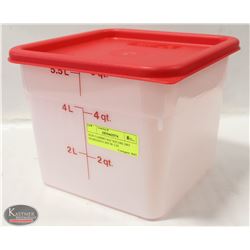 NEW CAMBRO 6QT SQUARE DRY INGREDIENT BIN W/ LID
