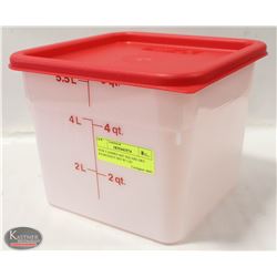 NEW CAMBRO 6QT SQUARE DRY INGREDIENT BIN W/ LID