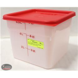 NEW CAMBRO 6QT SQUARE DRY INGREDIENT BIN W/ LID