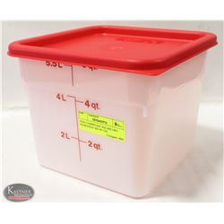 NEW CAMBRO 6QT SQUARE DRY INGREDIENT BIN W/ LID