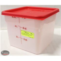 NEW CAMBRO 6QT SQUARE DRY INGREDIENT BIN W/ LID