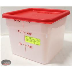NEW CAMBRO 6QT SQUARE DRY INGREDIENT BIN W/ LID