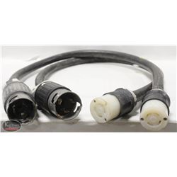 MALE/FEMALE 4 WIRE 125/250 VOLT CORDS,