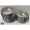 Image 1 : 2 STACKS OF STAINLESS FOOD SERVICE LIDS, 11 INCH