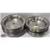 Image 1 : 2 STACKS OF STAINLESS FOOD SERVICE LIDS, 13-1/2