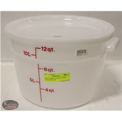 NEW CAMBRO 12QT ROUND DRY INGREDIENT BIN W/ LID