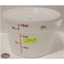 NEW CAMBRO 12QT ROUND DRY INGREDIENT BIN W/ LID
