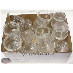BOX OF MASON JARS, NO LIDS