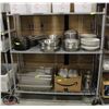 Image 1 : 3 TIER GREY WIRE RACK ON CASTERS, 59 X 24 X 65
