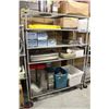 Image 1 : 5 TIER GREY WIRE RACK ON CASTERS, 59 X 21 X 78