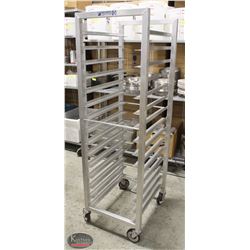 BAILIFF SEIZURE HEAVY DUTY 15 TIER ALUMINUM BAKERS RACK