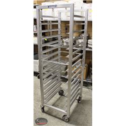 BAILIFF SEIZURE ALUMINUM 6-TIER BAKERS RACK W/ SOLID TOP